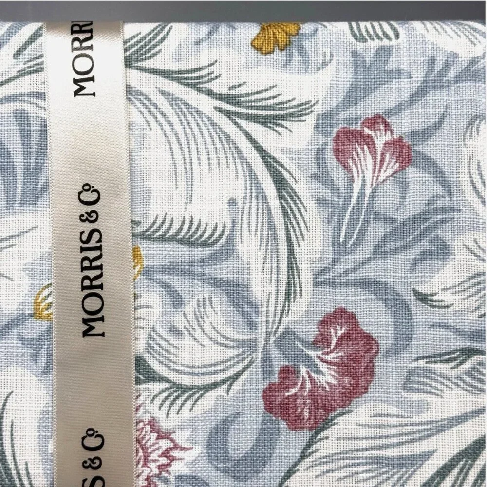 William MORRIS & Co Leicester Blue Floral 60x120 Tablecloth Spring Summer Easter